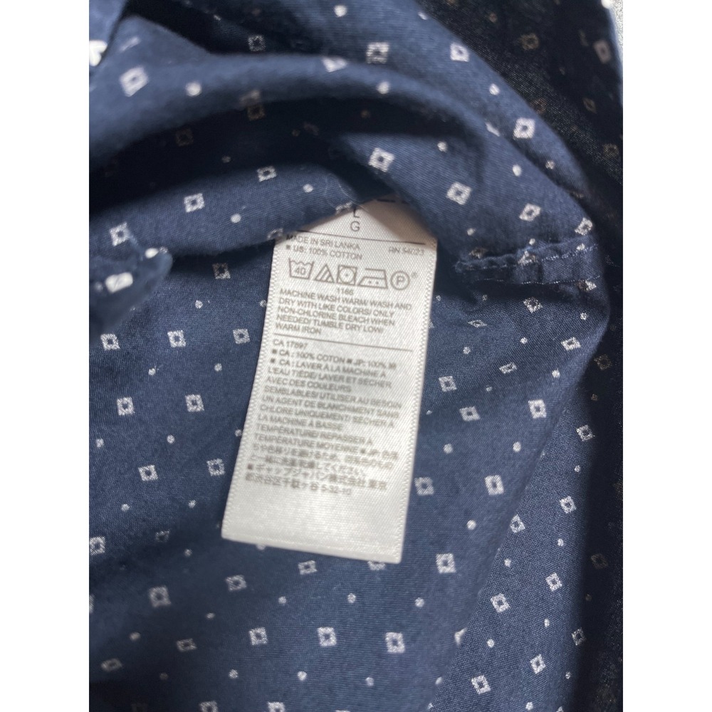 Banana Republic Stretch Soft Wash Button up - Button down collar Men's Large SS - Picture 4 of 8
